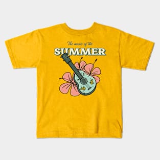 The music of the summer Hawaii retro Kids T-Shirt